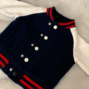 Joe fresh Infant varsity jacket-  size 12-18months